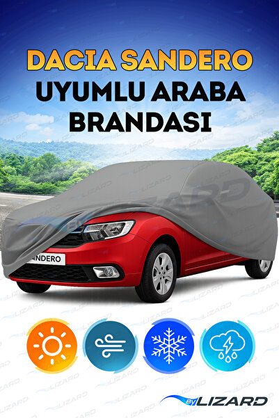 ByLizard Dacia Sandero Uyumlu Lüks Araba Brandası Miflonlu Branda Oto Çadır Örtü