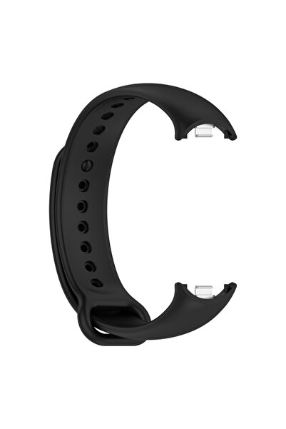 Dexmon Xiaomi Mi Band 8 Mi Band 9 Mi Band 10 Uyumlu Silikon Kordon Kayış Metal Pimli