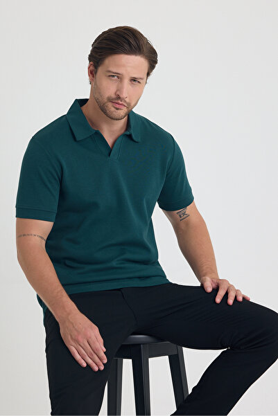 BABBOSS Tricou slim cu gât polo