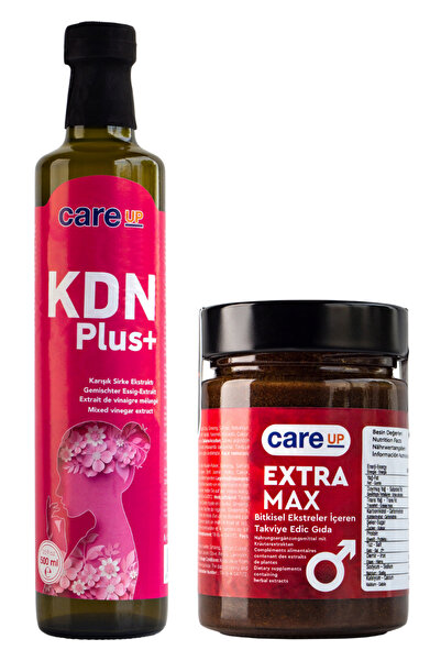 Care Up Kdn Plus Hayıt Otu, Aslan Pençesi Sirke Karışımı 500ml + Extra Max Bitkisel Macun Erkek 360gr