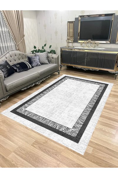 Bordo Halı Yıkanabilir Kaymaz Taban Halı Mutfak Dekor Yolluk Koridor Halısı S...