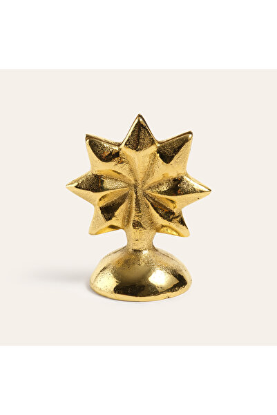 Zsa Zsa Zsu Lotus Pirinç Dekoratif Obje 5x3x6 Cm Altın