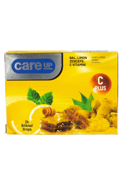 Care Up Bal, Limon, Zencefil ve C Vitamini İçeren Bitkisel Pastil 24'lü