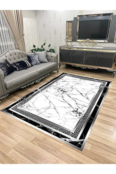 Bordo Halı Yıkanabilir Kaymaz Taban Halı Mutfak Dekor Yolluk Koridor Halısı S...