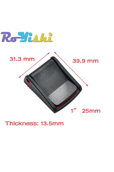 Choice 10pcs Webbing Size 25mm Cam Buckles Plastic Black Toggle Clip Backpack Straps Webbing 5/8" 3/4" 1" 1