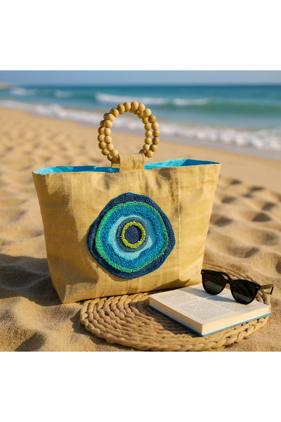 ozdesendesign حقيبة شاطئ الجوت