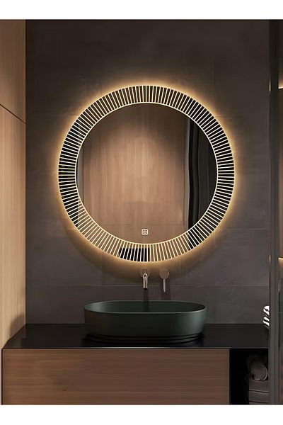 Taimi 70cm Bathroom Mirror with 3-Level LED Backlight, Wall Mounted Mirror, Makeup Mirror
