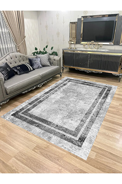 Bordo Halı Yıkanabilir Kaymaz Taban Halı Mutfak Dekor Yolluk Koridor Halısı S...