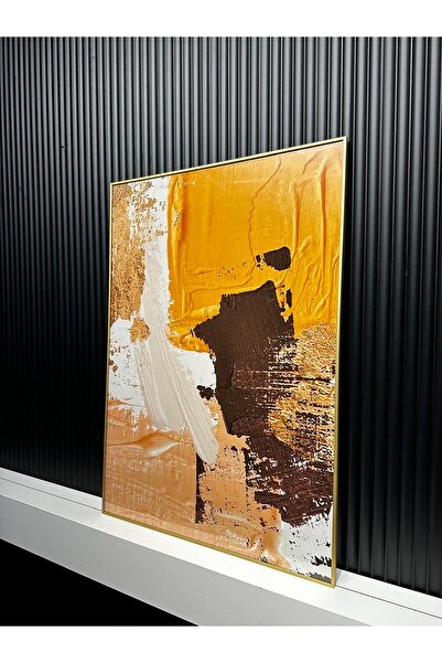 Tablomtr Dijital Baskılı Metal Çerçeveli Camlı Tekli Dekoratif Tablo - Toprak Esintisi Model B