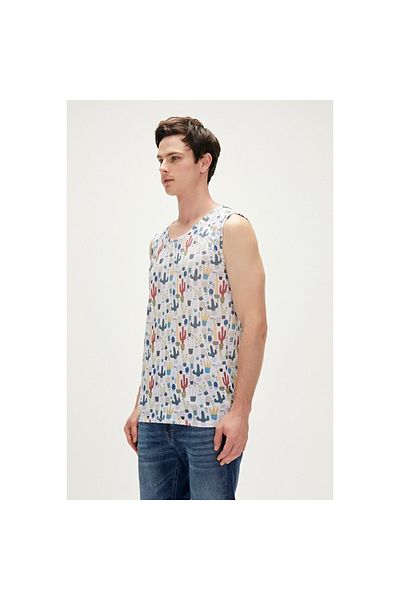 Bad Bear Areole Men's White Round Neck Undershirt