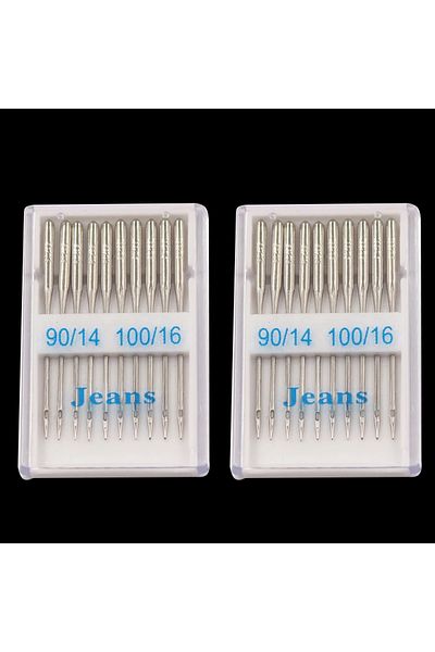 Choice Jeans 20pcs 20pcs Sewing Machine Needles Jeans Universal Regular Point Sewing Needles Ball Point Hea
