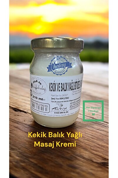 ABDULLAH DAĞ Hatay Yöresinden Doğal Ala Balık ve Kekik Yağlı Masaj Kremi 190 ml