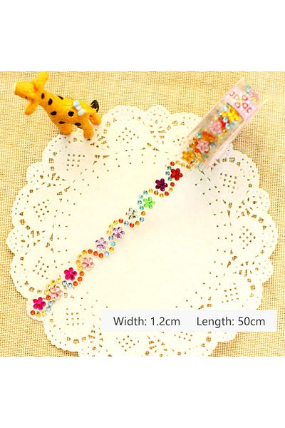 Choice Style 4 Self Adhesive Acrylic Crystal Rhinestone Diamond Stickers Tape Roll For Kids Handmade Diy Ma