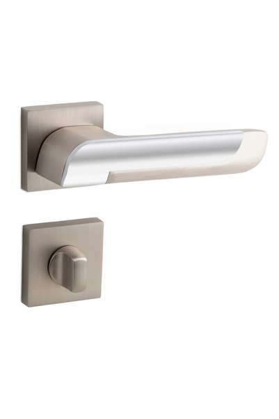 alastore Vega - Room Door Handle Square Rosette Right Left Suitable Interior Home Door Handle Handles-A201Cs