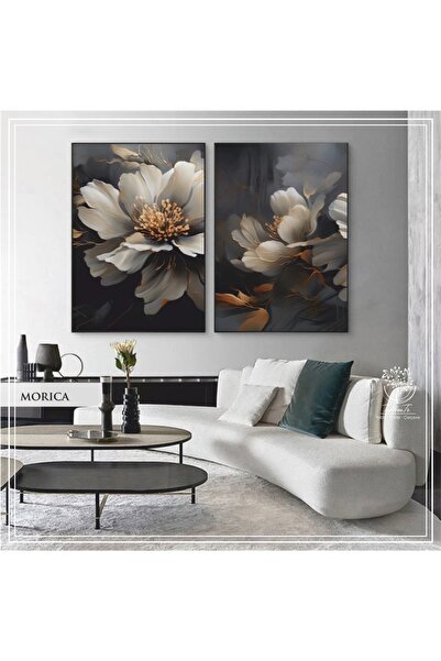 Tablomtr Μεταλλικός σκελετός Πραγματικό Γυάλινο Τραπέζι Morica Σετ 2 τεμαχίων