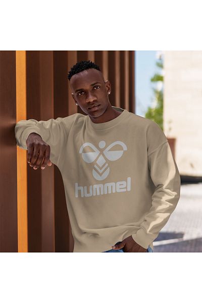 hummel Ανδρικό φούτερ Kopenhang σε καφέ λαιμόκοψη