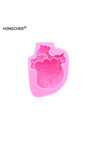 Choice قالب سيليكون وردي اللون على شكل قلب عضوي، قالب كيك على شكل دماغ، قوالب...