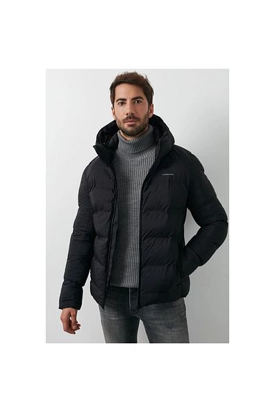 lumberjack Nolan Men's Black Hooded Coat