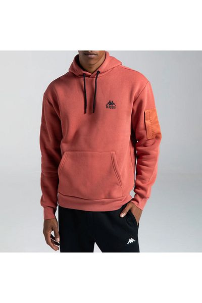 Kappa Authentic Sewa Men's Red Hooded Sweatshirt
