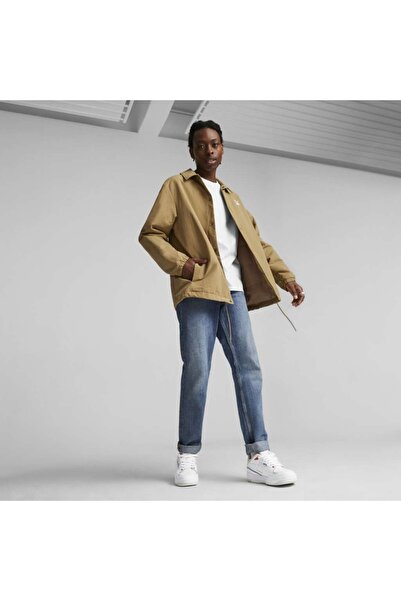 Puma Classics Coach Erkek Bej Klasik Yaka Ceket
