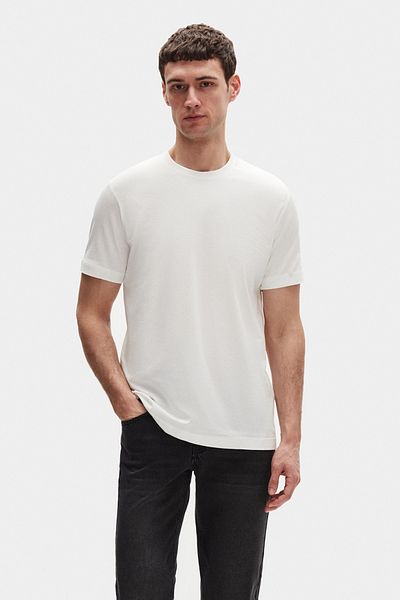 D'S Damat Μπλουζάκι Oversize Ecru Crew Neck 100% βαμβάκι