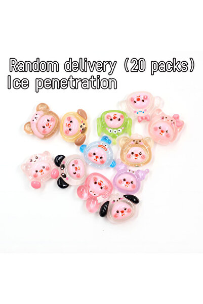 Choice رقم 61 عشوائي 20 رقم 61/62 20/40 قطعة إكسسوارات أظافر صغيرة من الكرتون...