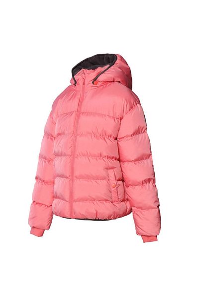 hummel Geona Girl's Pink Hooded Puffer Jacket