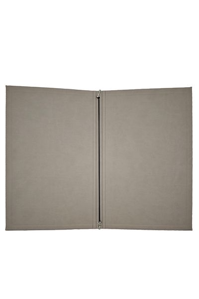ankara menü Patterned Thermo Leather Menu - 30X18 cm - Brown / Orange / White Color Options