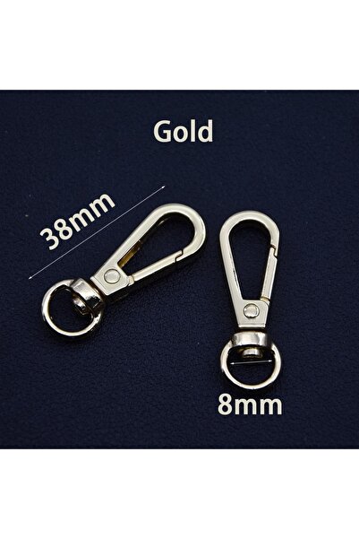 Choice 5 قطع من مشبك جراد البحر المعدني الذهبي، خطافات دوارة لسلسلة المفاتيح،...