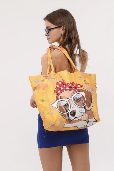 Bolder Daisy Yellow Dog Beach Bag