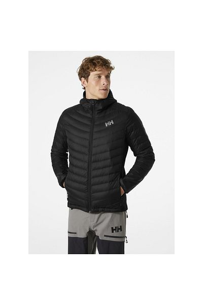 Helly Hansen Verglas Hooded Down Hybrid Insulator Men's Black Hooded Coat
