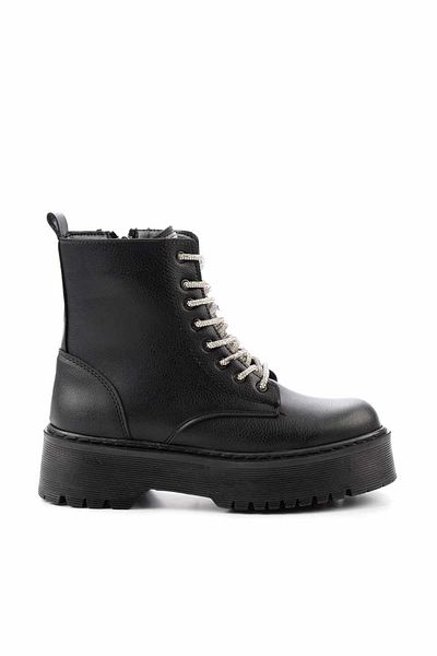 Bambi Black Lame Women's Boots & Bootie K02836223009
