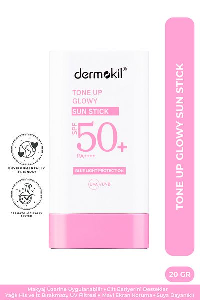 Dermokil Tone up Glowy Sun Stick 50 + Spf Tone Equalizing Stick Sunscreen