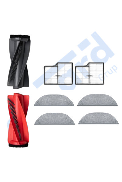 Asgard Grup Roborock Saros 10 متوافق مع 1 فرشاة رئيسية 2 مرشح 4 ممسحة