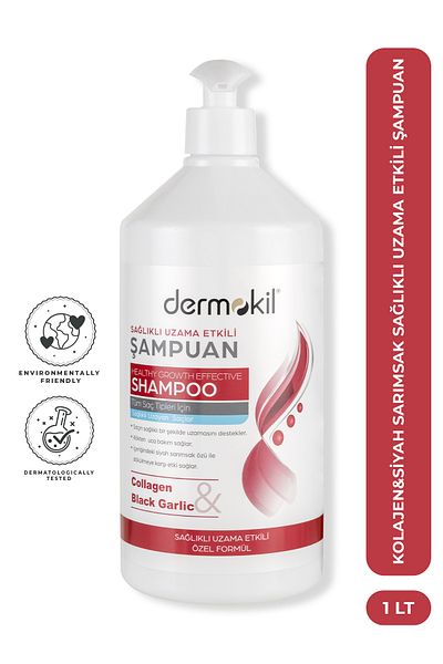 Dermokil Collagen & Black Garlic Healthy Growth Effective Shampoo 1L