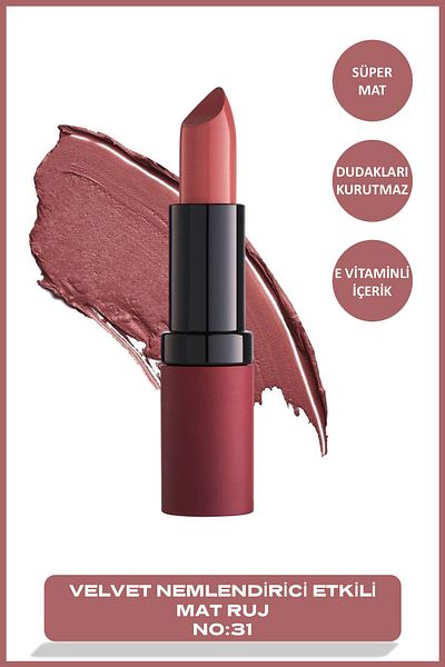 Golden Rose Matte Lipstick Velvet Matte Lipstick - Daily Use - 8691190466312