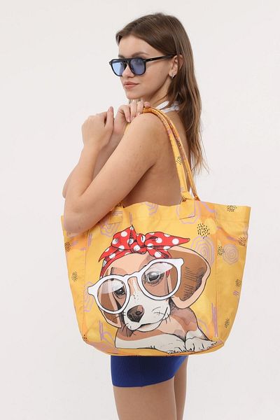 Bolder Daisy Yellow Dog Beach Bag