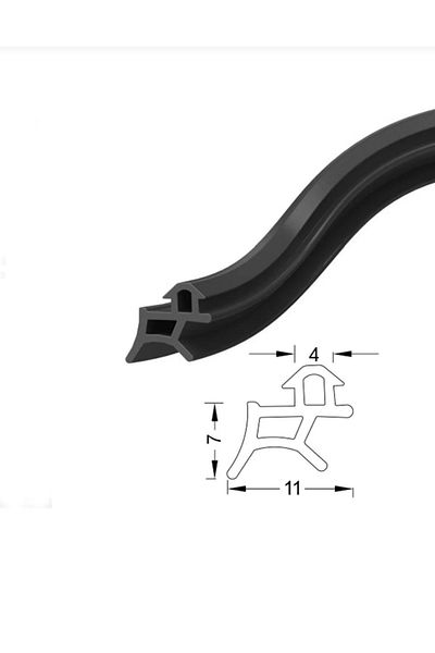 DKF CONTA Pvc Door and Window Wick 30 Meters Black