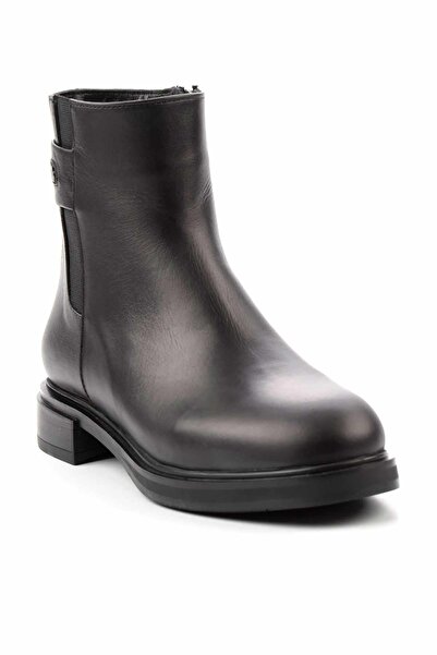 Bambi Siyah Napa Hakiki Deri Kadın Bot & Bootie K02379013243