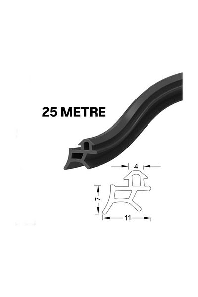DKF CONTA Pvc Door and Window Wick 25 Meters Black