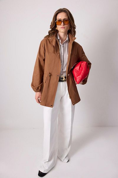 Touché Privé Stand Collar Gabardine Jacket