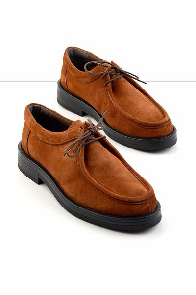 Bambi Taba Leather Men's Casual Shoes E01556105602
