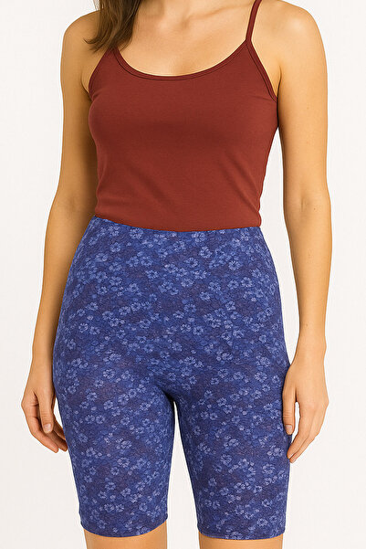 wingetstar شورت من الليكرا مزين بالزهور من Saks، قماش مرن من الليكرا، شورت كا...