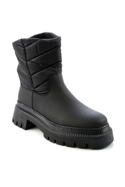 Bambi Mat Siyah Kadın Bot & Bootie K02538999909