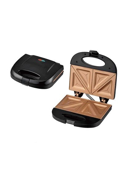 Generic Non-stick Sandwich Maker – Compact Electric Toaster Grill, Fast Heat, Cool Handle, Easy Clean