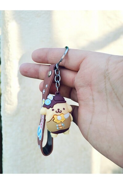 GLOW LUXE سلسلة مفاتيح وحقيبة إكسسوارات ثلاثية الأبعاد من السيليكون Sowvio