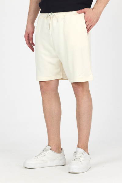 gothamvibes Ανδρικό διαχρονικό κρεμ σορτς