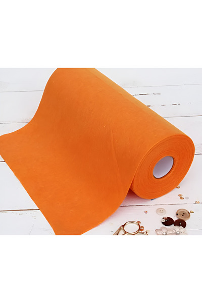 Self Power Λεπτό ύφασμα τσόχας σε ρολό 10 μέτρα πορτοκαλί τσόχα (ΠΛΑΤΟΣ 1 ΜΕΤ...