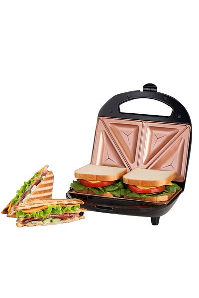 Generic Non-stick Sandwich Maker – Compact Electric Toaster Grill, Fast Heat, Cool Handle, Easy Clean
