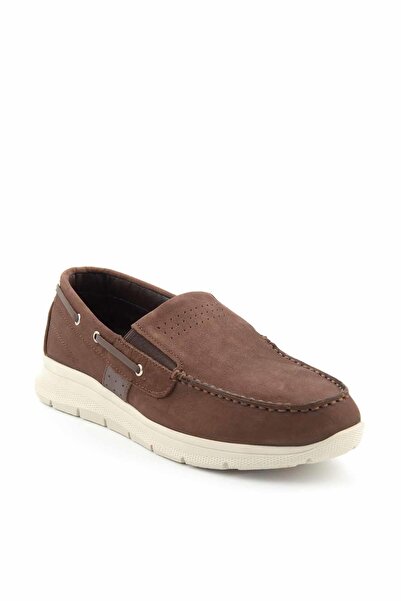 Bambi Brown Leather Men's Casual Shoes E01728373301